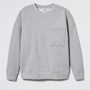 NEW NWT Daphne The Golden Night Sweatshirt Grey Melange Medium by Paige Desorbo
